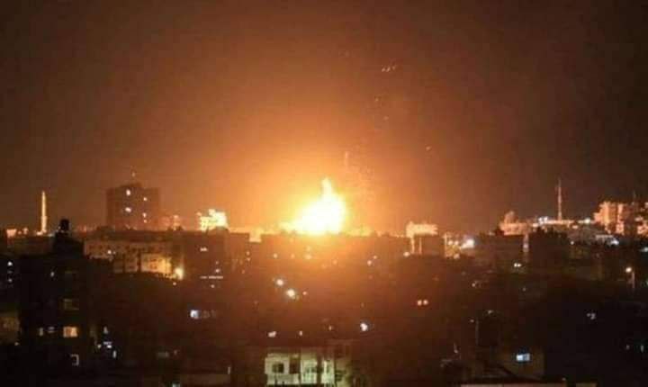 Israeli missiles target the Safira area in Aleppo 29/3/2024 / Muraselon news