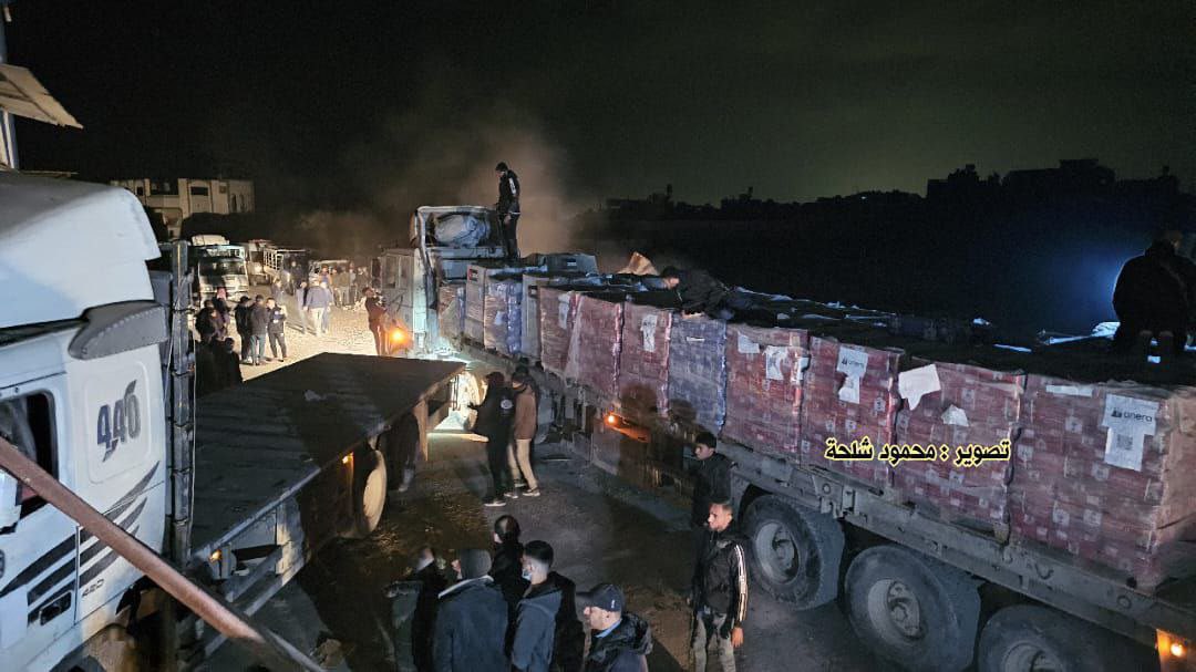 Aid trucks enter the northern Gaza Strip