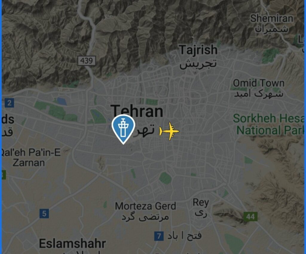 Iran has reportedly halted all air traffic to and from Tehran