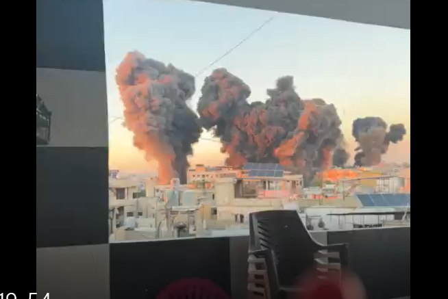 Videos show the moment when Israel carries out heavy strikes on Beirut